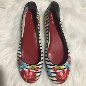 Nine West Floral Flats NWOT